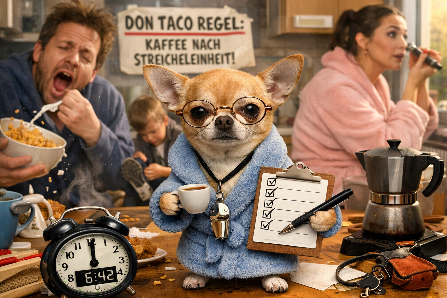 Chihuahua übernimmt Morgenroutine – Stadt im Ausnahmezustand